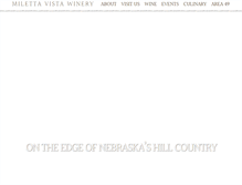 Tablet Screenshot of milettavistawinery.com